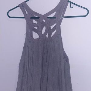Free People purple flowy tank top